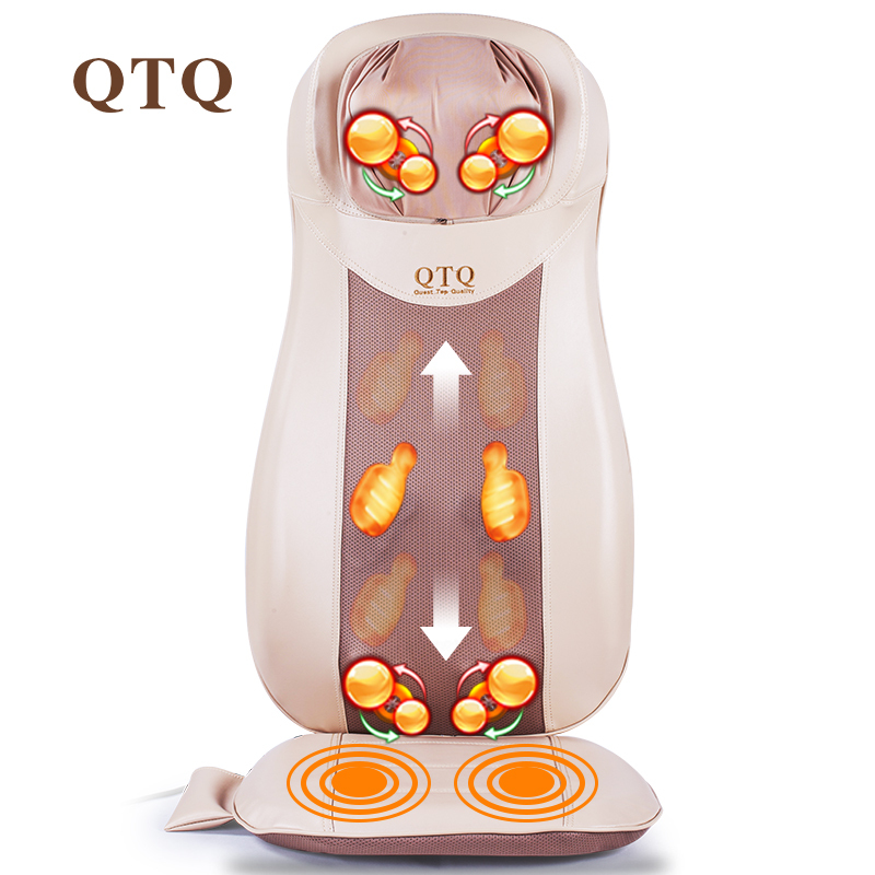 QTQ 按摩垫Q301 机械手颈部腰部背部按摩椅垫全身多功能家用按摩器按摩靠垫车载两用