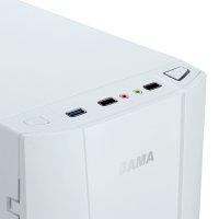 先马（SAMA）风暴5(白) 400长游戏电脑机箱USB3.0背线侧透长显卡SSD电源下置空箱