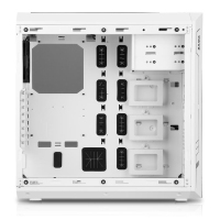 先马（SAMA）方舟 电竞电脑机箱(ATX-III结构/配5把RGB风扇/宽大五金/七彩灯光/U3/调速器/读卡器) 白