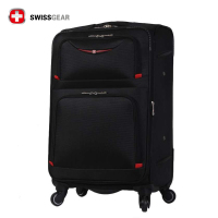 瑞士军刀 新品 SWISSGEAR十字系列 商务拉链箱子拉杆箱万向轮旅行箱牛津布行李箱登机箱包（包邮）