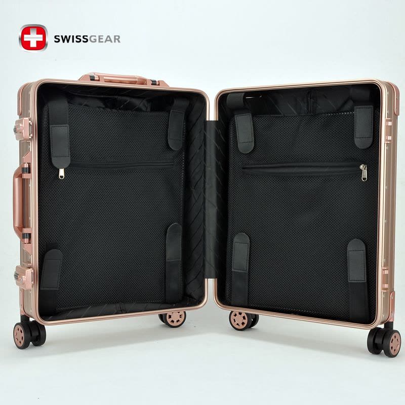瑞士军刀SWISSGEAR高端镁铝合金万向轮拉杆箱 行李箱旅行箱金属材质登机箱图片