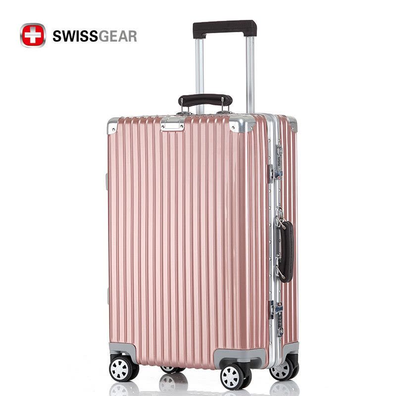 瑞士军刀SWISSGEAR行李箱铝框拉杆箱新品金属万向轮行李箱旅行箱 登机箱PC+ABS箱包 20寸26寸29寸图片