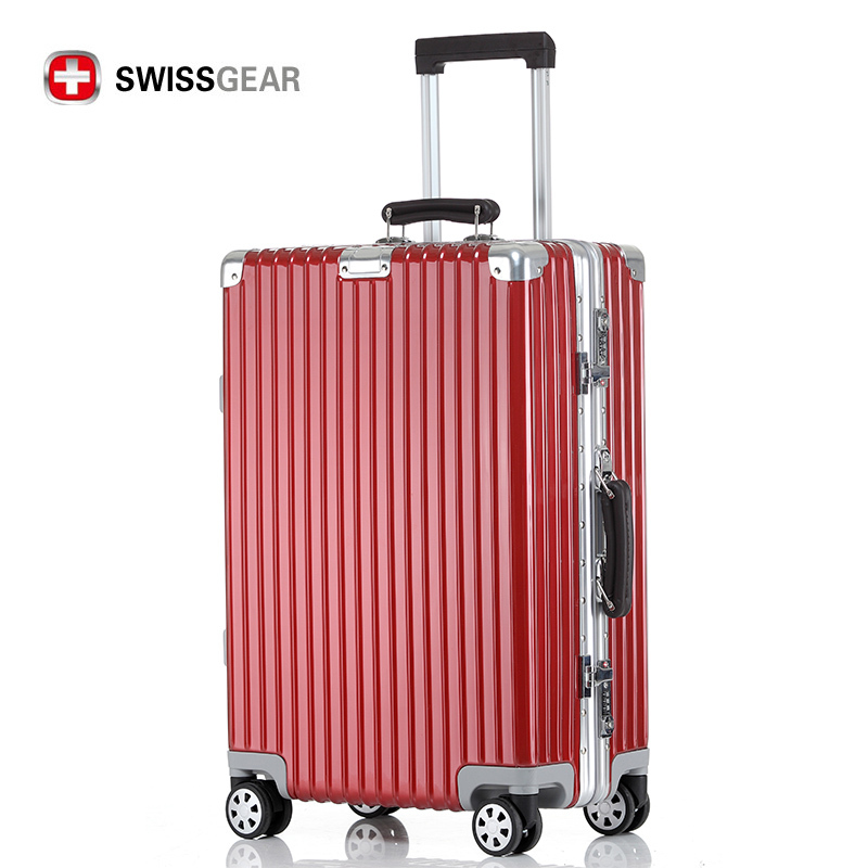 瑞士军刀SWISSGEAR拉杆箱1606全新升级金属包角PC+ABS防撞防刮万向轮拉杆箱行李箱