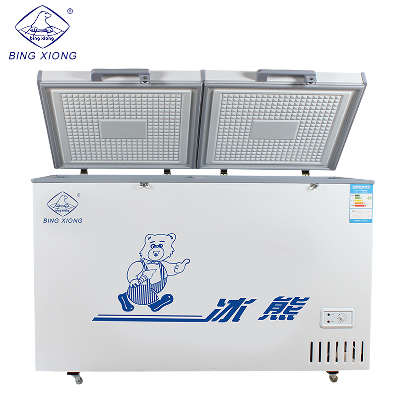 冰熊(BINGXIONG)BC/BD-518【铜管】 518升单温顶开门卧式冷柜 商超专用大冰柜 冷冻冷藏转换冰柜 冰吧
