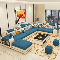 KAY时代 布艺沙发可拆洗大小户型现代简约客厅组合沙发U型转角休闲布沙发