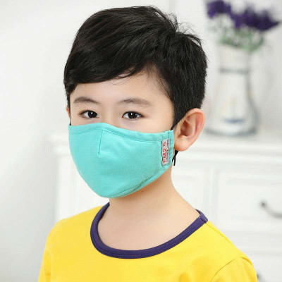CM朝美PM2.5 活性炭口罩 防粉尘 时尚立体口罩 KN95雾霾 附4滤片 儿童果绿色