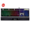 名雕RX-6彩虹背光游戏键盘机械手感发光金属键盘