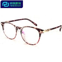 近视眼镜女士复古眼镜框圆大框护目防辐射眼镜框架TR90成品眼镜架