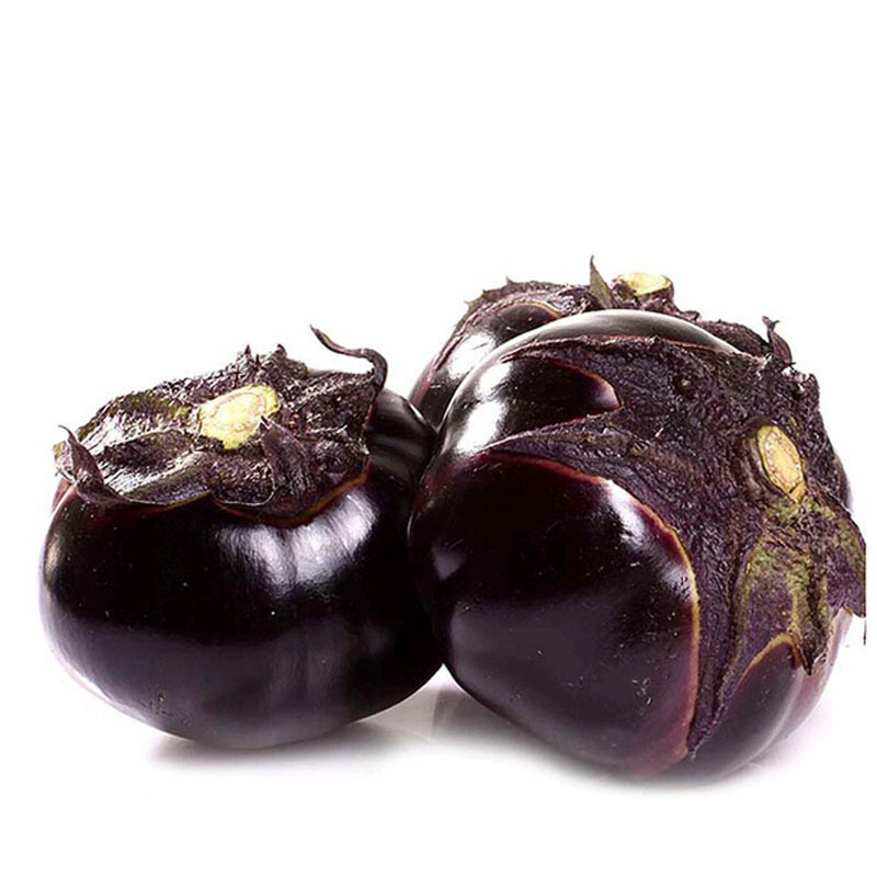 紫黑圆茄子 2斤 新鲜蔬菜 AS