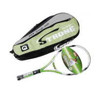 强力 全碳素一体网球拍 纳米钢性碳素网球拍 专业网球拍 比赛训练拍 单拍 附网拍包 TG908