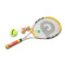 强力 网球拍 单人训练网球及回弹器套装 男女训练运动拍 铝合金网球拍 580B