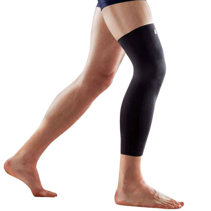 LP欧比护膝硅胶防滑全腿式膝护套667KM 全腿式加长腿部护具运动护腿