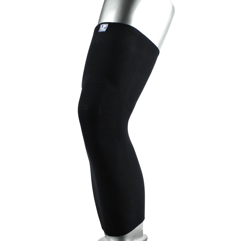 LP欧比护膝硅胶防滑全腿式膝护套667KM 全腿式加长腿部护具运动护腿