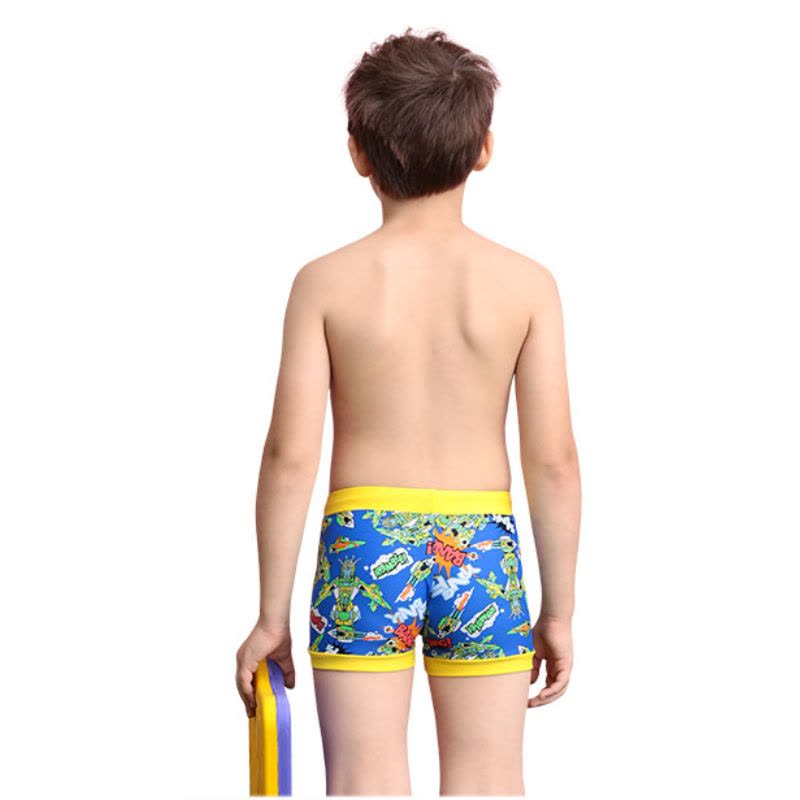 YINGFA英发 男童印花休闲系带沙滩裤Y0223 儿童机械人图案平角泳裤图片