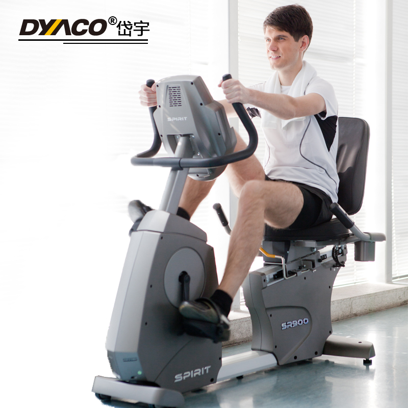 DYACO岱宇SR900整机进口有氧自发电商用卧式室内健身车静音脚踏车