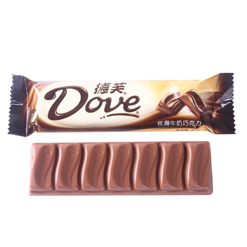 德芙巧克力牛奶43克排块单条装糖果巧克力喜糖