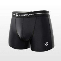 力为/leevy 凸功能紧身内裤 男士跑步运动短裤 速干透气平角短裤