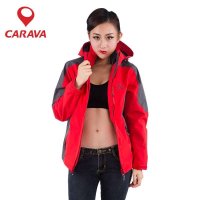 CARAVA喀尔沃户外男女款冲锋衣三合一两件套Toray登山衣154901