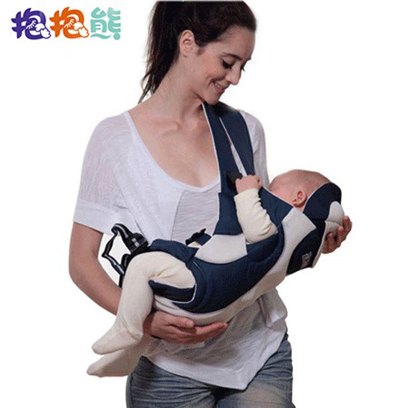 抱抱熊 背带 宝宝背带小孩背带A02 婴儿背带 婴儿抱袋四季通用 配婴儿垫板一个图片