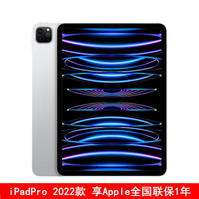 [原封]Apple iPad Pro 11英寸 2022年款 256GB 国行正品 银色 WLAN版 M2芯片 Liquid视网膜屏 学习娱乐办公平板电脑