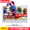 联想（Lenovo）AIO 300-22 21.5英寸一体机电脑 A4-7210 4G 500G 集显 Win10系统