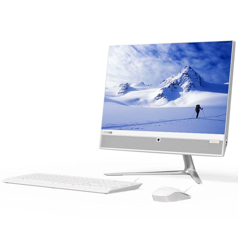 联想（Lenovo） AIO 510 23英寸 致美 一体机 电脑 i5 7400T 4G 1T 2G 独立显卡 白色图片