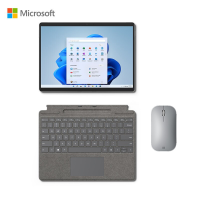 [加原装键盘+鼠标]微软(Microsoft)Surface Pro8 16G 1T 11代i7-1185G7 二合一平板电脑 亮铂金 请注明键盘和鼠标颜色 没注明随机发货