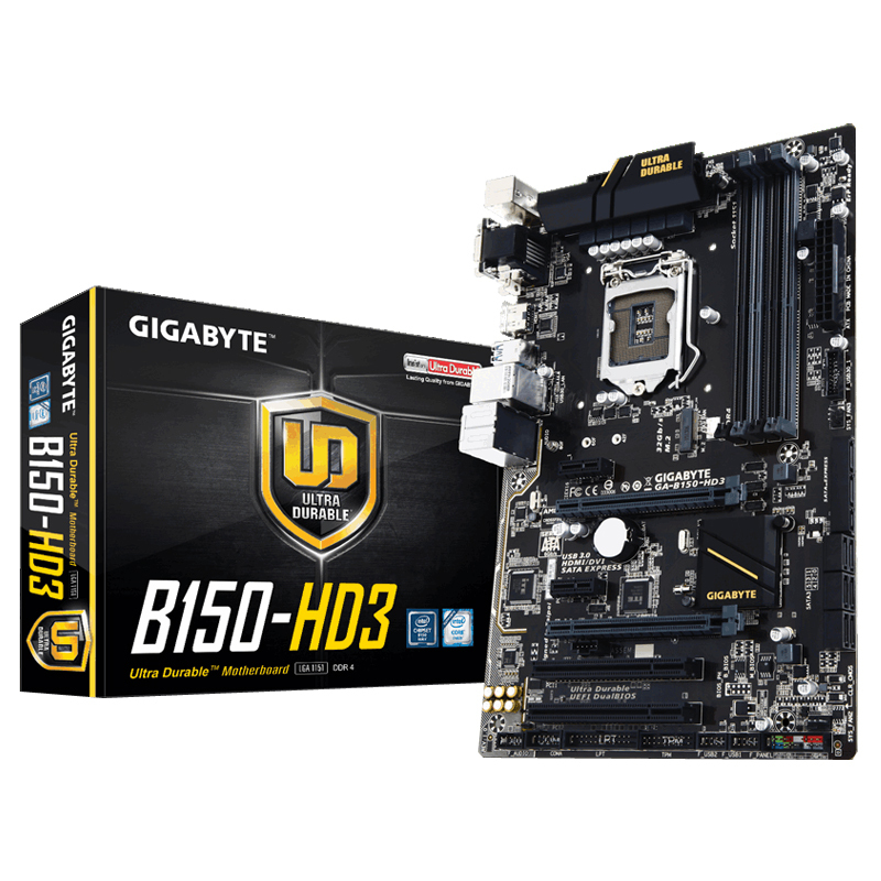 技嘉（GIGABYTE）B150-HD3主板（Intel B150/LGA 1151）