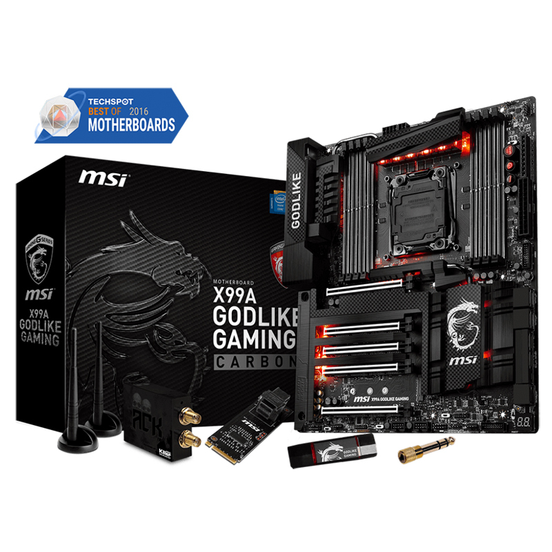 微星（MSI）X99A GODLIKE GAMING CARBON 主板（Intel X99/LGA2011-3）