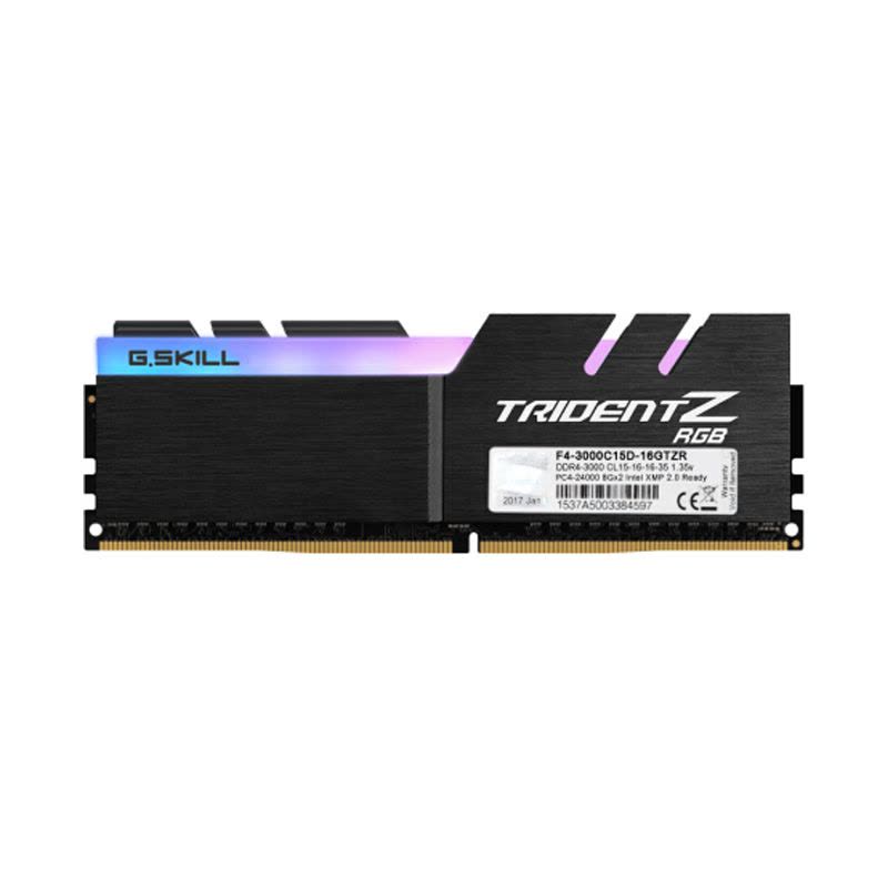 芝奇(G.SKILL) Trident Z RGB系列 幻光戟 DDR4 3000频率 16G (8G×2)套装内存图片