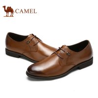 Camel骆驼男鞋新款牛皮男鞋商务正装皮鞋