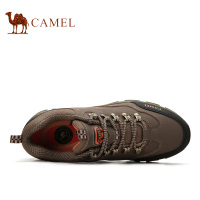 CAMEL骆驼户外登山鞋 男款防滑耐磨低帮牛皮徒步鞋登山鞋