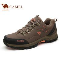 CAMEL骆驼户外登山鞋 男款防滑耐磨低帮牛皮徒步鞋登山鞋