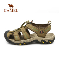 CAMEL骆驼户外 春夏情侣款牛皮防撞耐磨沙滩凉鞋