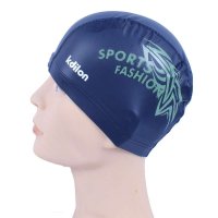 凯迪龙 男女通用游泳帽 布胶硅胶涂层防水不勒头舒适泳帽游泳装备