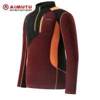 AIMUTU艾牧途秋装新品户外加厚保暖开衫透气韩国潮版男T恤5363