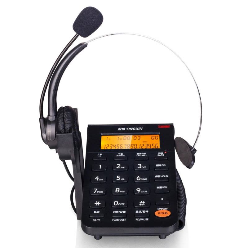 盈信288 客服呼叫中心电话机座机 话务员耳麦 耳机电话 电脑录音 带耳机图片