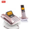 TCL D8 电话机 数字无绳电话子母机 家用办公固定无线 时尚座机 玫瑰金