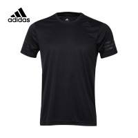 adidas阿迪达斯 2017新 男子 三条纹 训练短袖T恤