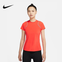 NIKE耐克女子短袖DRI-FIT速干排汗针织衫运动跑步T恤DQ5949-696