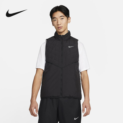 Nike /耐克THERMA-FIT男子跑步运动休闲保暖棉背心马甲DD58-010