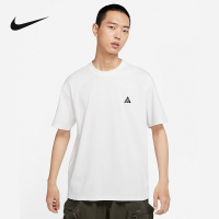 Nike耐克短袖男士夏季新款户外运动休闲宽松圆领T恤白DJ33-121