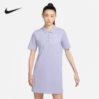 NIKE耐克2023女翻领Polo衫连衣裙运动休闲时尚百搭短袖FN3708-513