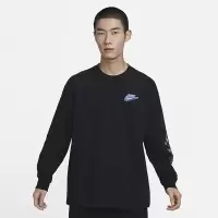 NIKE耐克白色套头打底衫SPORTSWEAR 男子上衣长袖T恤FD9896-010