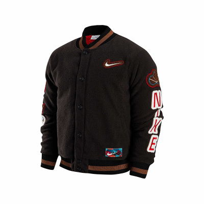 Nike耐克男棒球服2023春新款刺绣加厚保暖防风立领夹克FD4060-010
