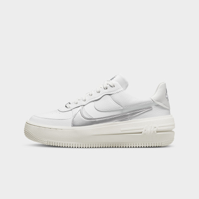 Nike Air Force 1 Low PLT.AF.ORM 解构 低帮 板鞋 女款 白银 DJ9946-101