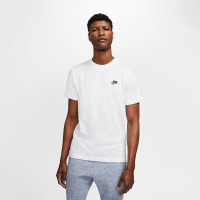 NikeSportswear刺绣Logo微标纯色休闲圆领短袖T恤男款白色送男生AR4999100