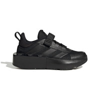 儿童 adidas Tech Rnr 运动舒适 防滑耐磨 儿童休闲鞋 黑色 ID9529