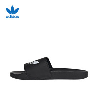 adidas originals Adilette Lite 黑白 拖鞋 男女同款运动户外沙滩凉拖 FU8298