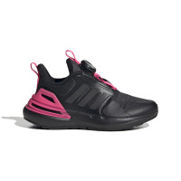 儿童 adidas Rapidasport BOA 舒适百搭 防滑轻便 儿童休闲鞋 黑色 IF0370